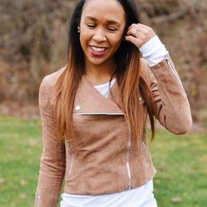 Faux Suede Moro Jacket